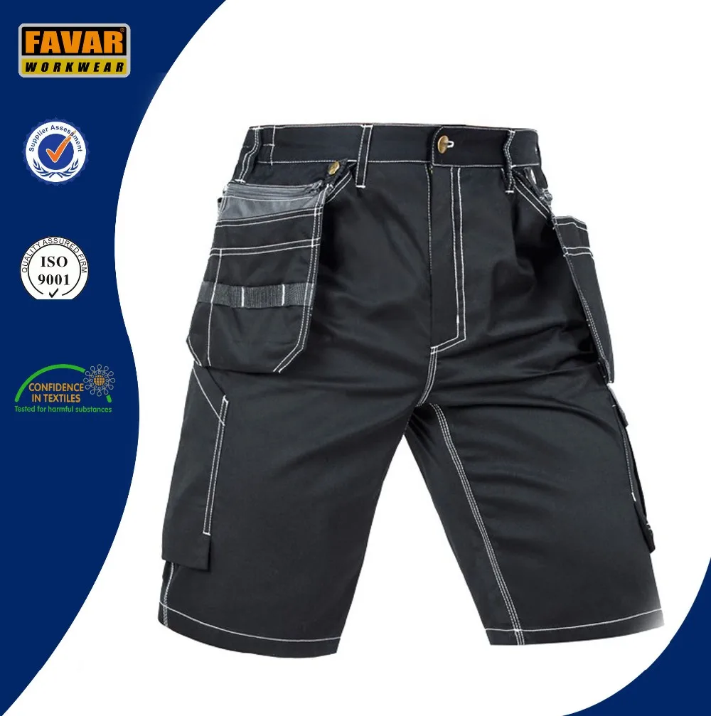Black  Shorts 28-399 15689 Game Men's Multipocket Cargo Workwear Shorts 