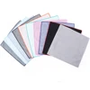 Stocklot 100% cotton black handkerchiefs solid pocket square 23*23cm hankies casual plain color pocket