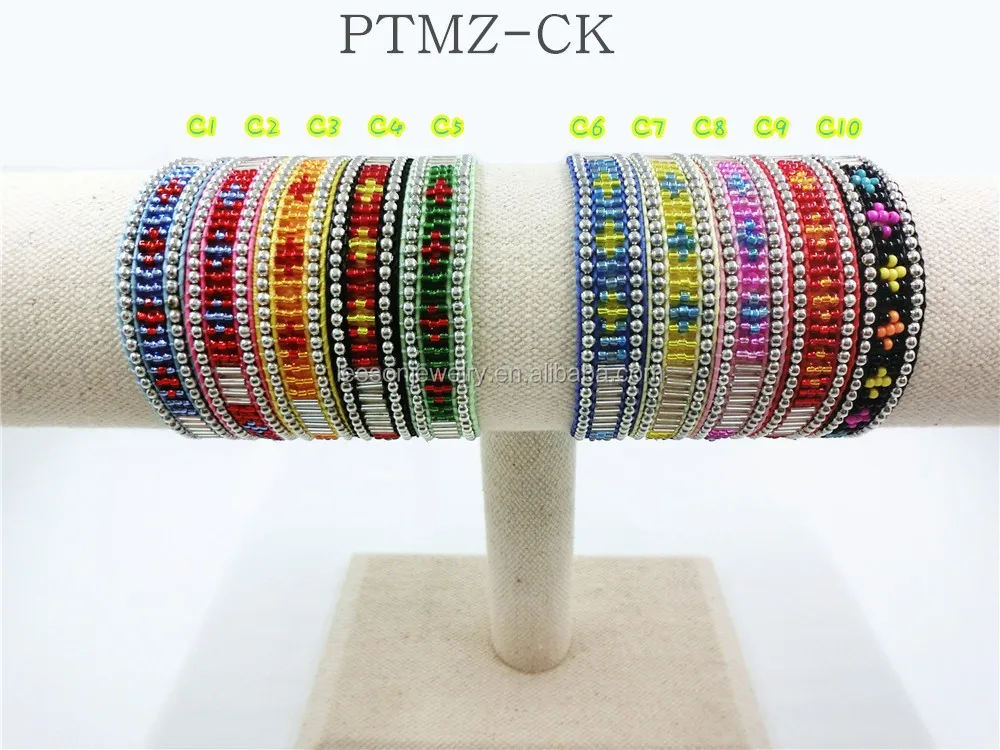 Personalized Glass Seed Bead Bracelets