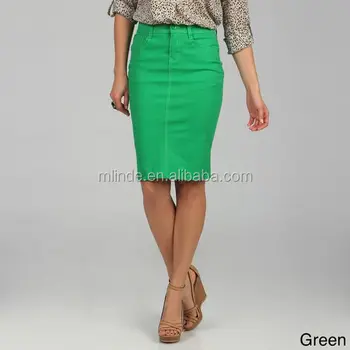 denim skirt coloured