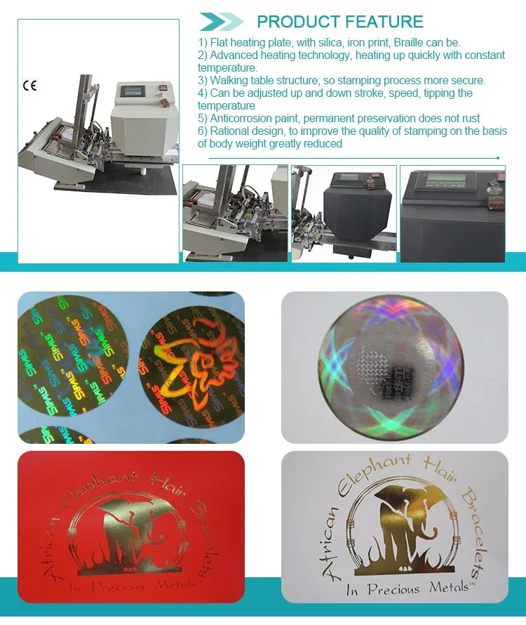 Automatic Hologram Printer Machine Embossing Machine For Sale - Buy 