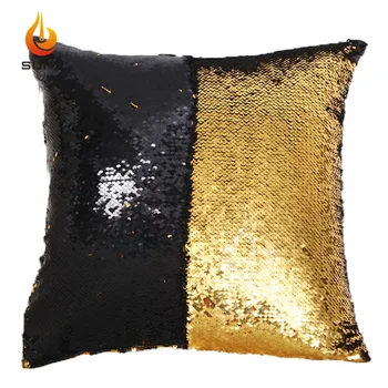 Party Decoration Two Color Changing Reversible Sequence Pillow