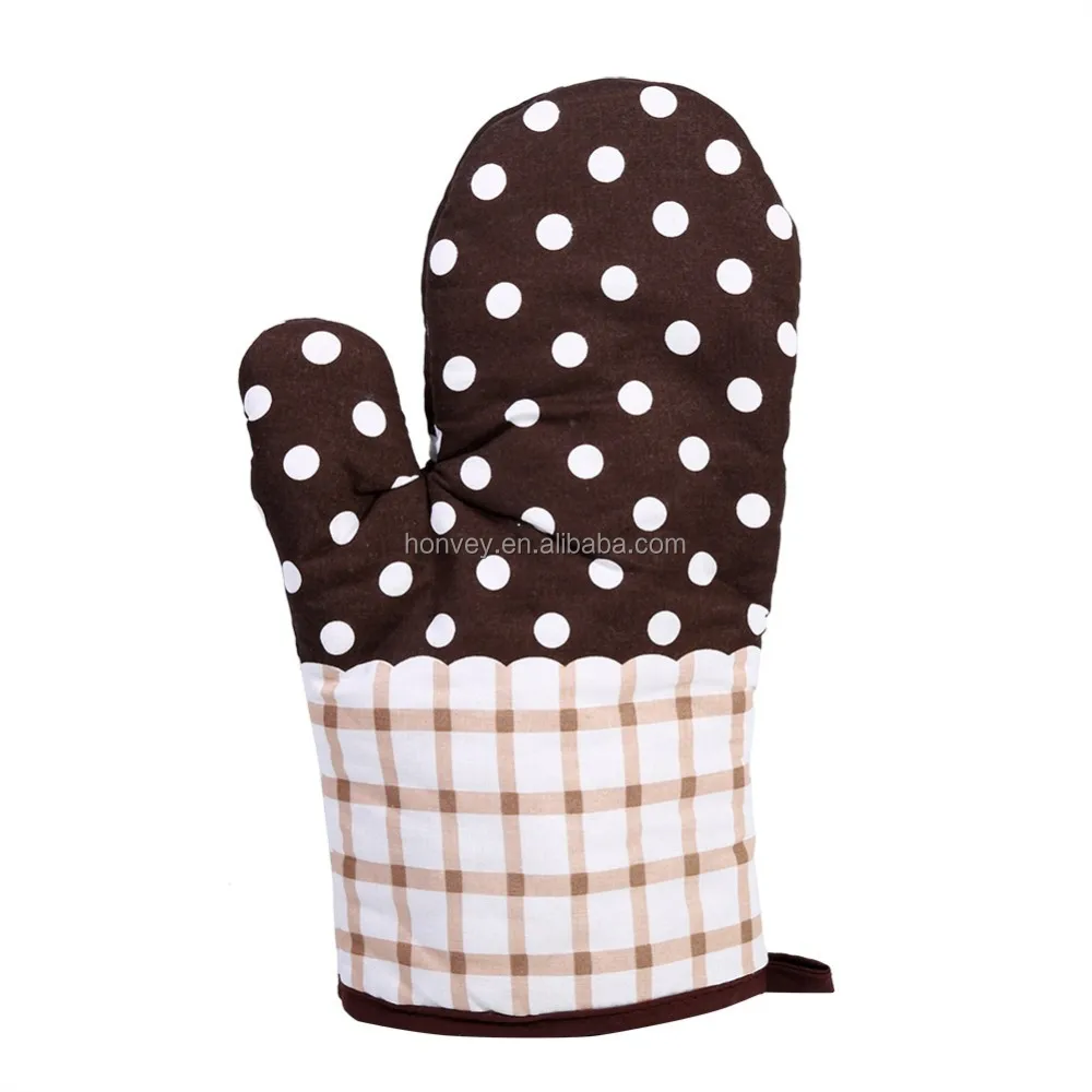 Oven Mitt Cotton Cute Kitchen Cooking Microwave Oven Mitts Nonslip Glove Thickening High