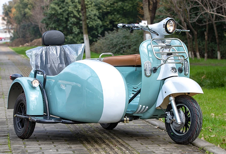 3 Wheels 1500w Vintage Style Vespa Ural Electric Motorcycles With