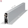 915mm Automatical Door Bottom Seal Auto Lift U type Edge Aluminium Sealing Bar Hidden Groove Wooden Timber Door Weatherstrip M03