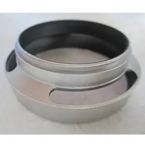 46mm Metal Vented Hollow Filter Lens Hood Screw-in for Canon Nikon Silver