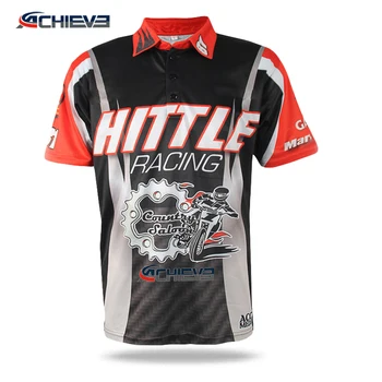 Kustom Sublimation Motocrosse Jersey,Mobil Balap Polo Kaus 