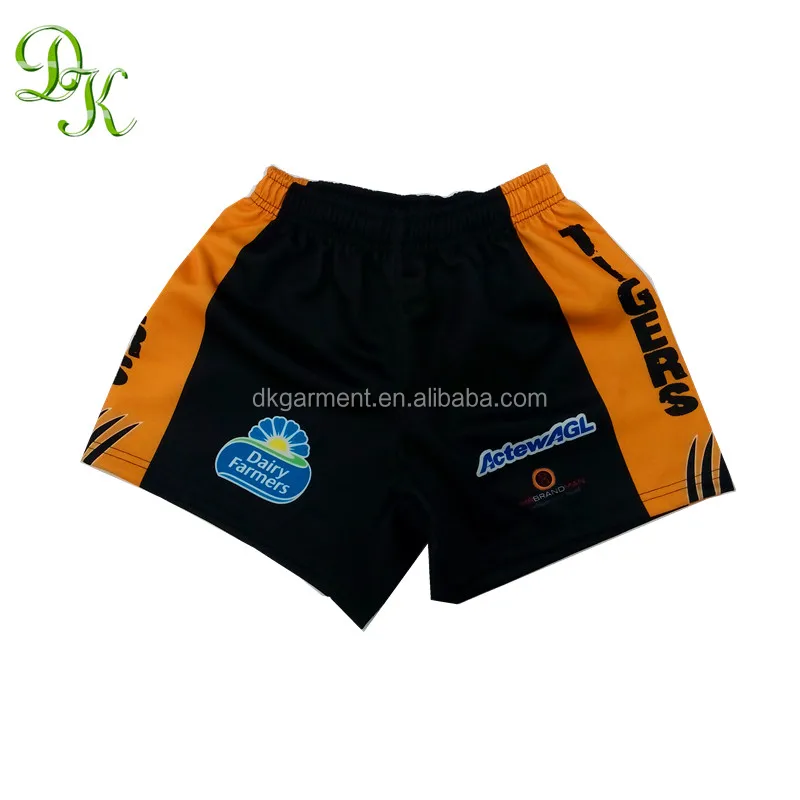 Wholesale Custom Design Rugby League Shorts With 260gsm Double Knitted