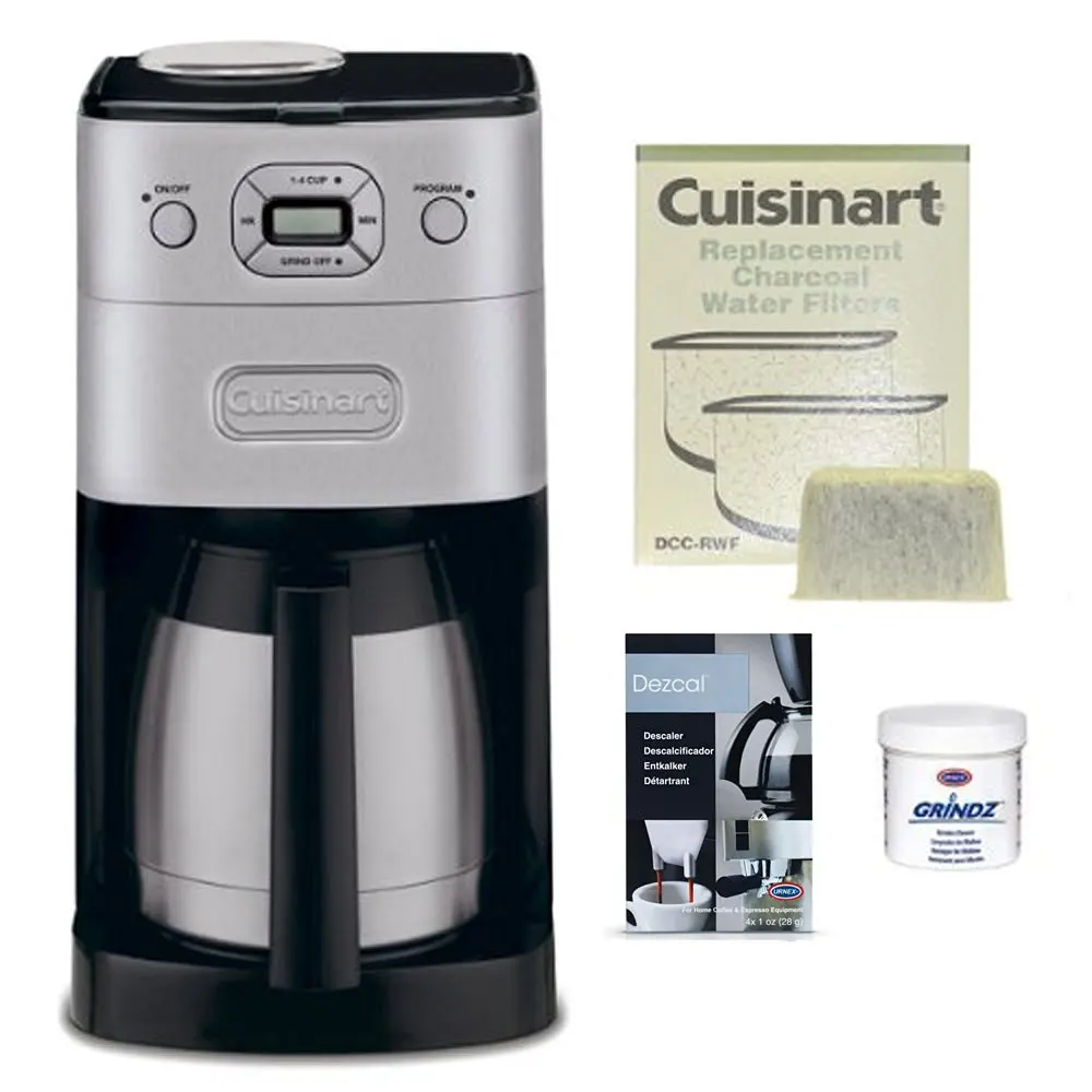 Cuisinart DGB-650BC Grind-and-Brew Thermal 10-Cup Coffeemaker Bundle (Certified Refurbished)