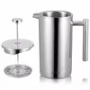 Double wall stainless steel french press coffee maker supplier