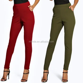 Ladies Work Trousers Designs Plain 