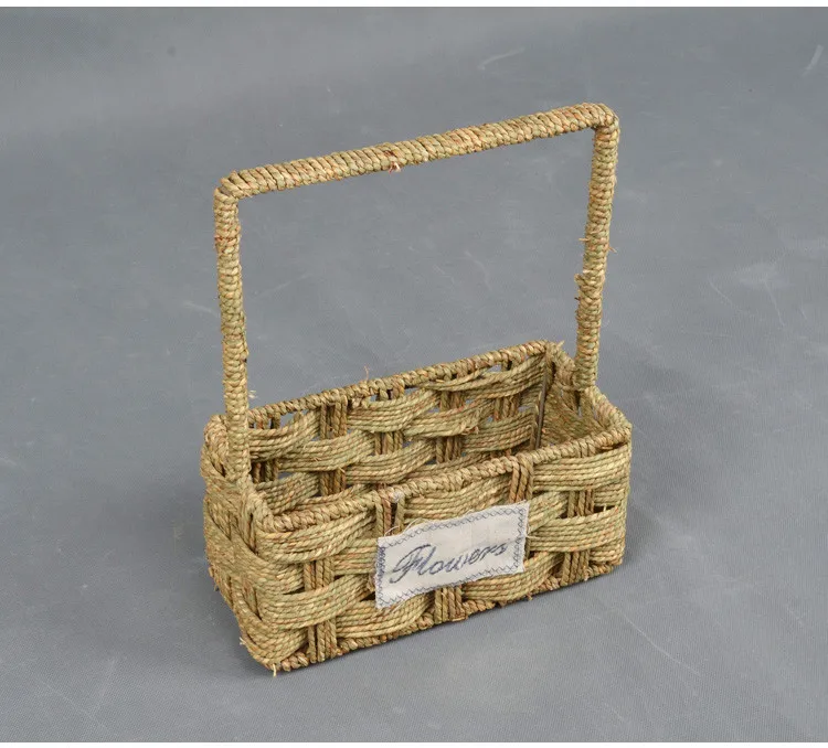 Baoyilai hot selling handmade woven seagrass basket wholesale BK2311