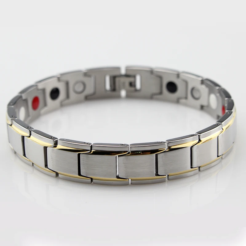 Stainless Steel Blood Pressure Control Power Bio Ion Bracelet