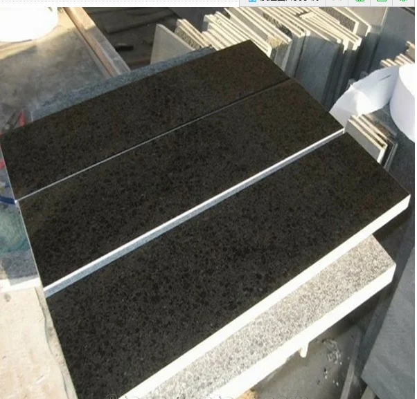 高级中国g684 15毫米-20毫米厚黑色花岗岩平板瓷砖价格m2