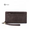 Fashionable elegant genuine leather ladies clutch wallet