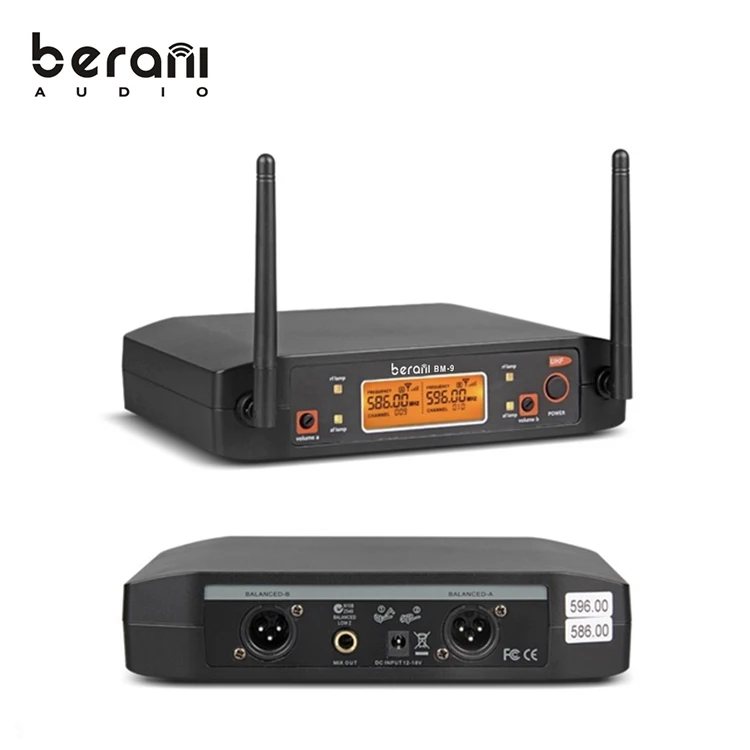 BM-9 Wholesale Products Karaoke Wireless Microphone Uhf Professional Mic System Noise Cancelling Guang Dong China 400-600mhz -