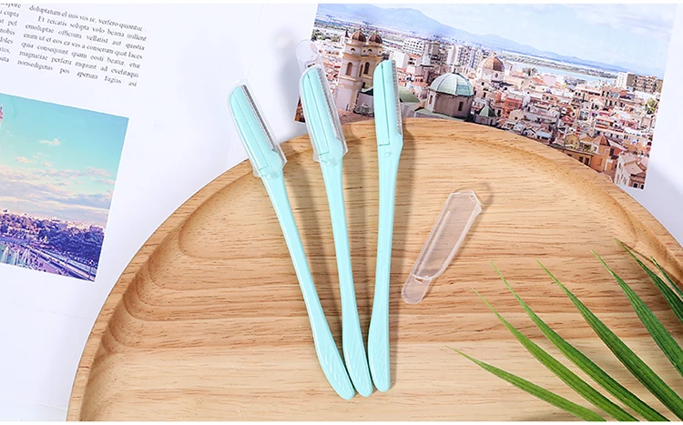 Cosmetic Makeup Facial Hair Remover Trimmer Eyebrow shaver Plastic Mini Eyebrow Razor.jpg