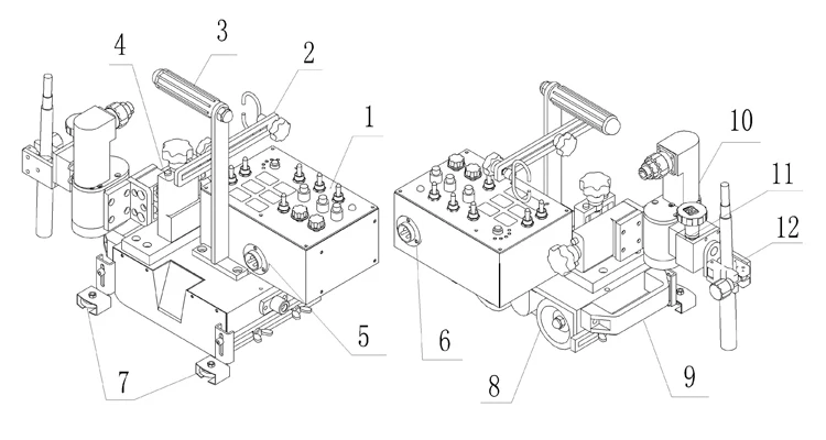 HK-8SS-W Magnetic Swing type Vertical Welding Automatic Tractor