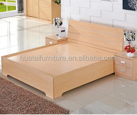 Modern Hot Sale Plywood Double Bed With Storage Plywood ...