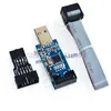 2 PCS =1PC SBASP USB AVR Programmer for Atmel USB ASP USBISP ISP Bootloader NEW+ 1PC 10PIN TO 6PIN ADAPTER
