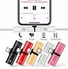 Capsule 2 IN 1 Double Jack Charging and music Audio Adapter For iphone Headphone Earphone AUX Splitter Converter Adapter