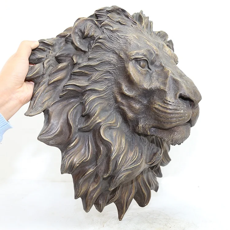 Home Decoration Bronze Casting Lion Head Statue Sculpture Buy Home