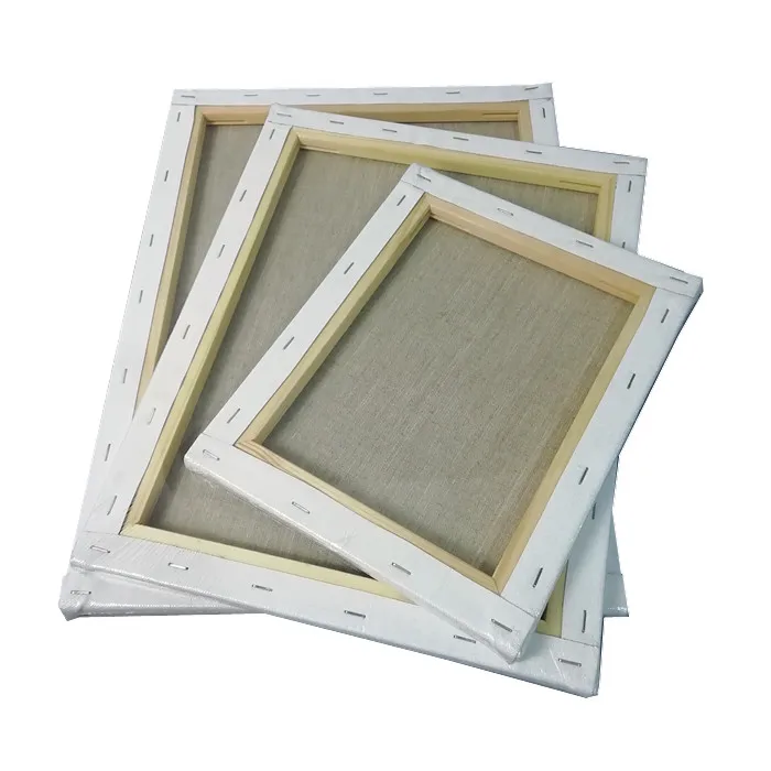 Wholesale Factory Art Supply Pure Cotton Stretched Canvas For Studio