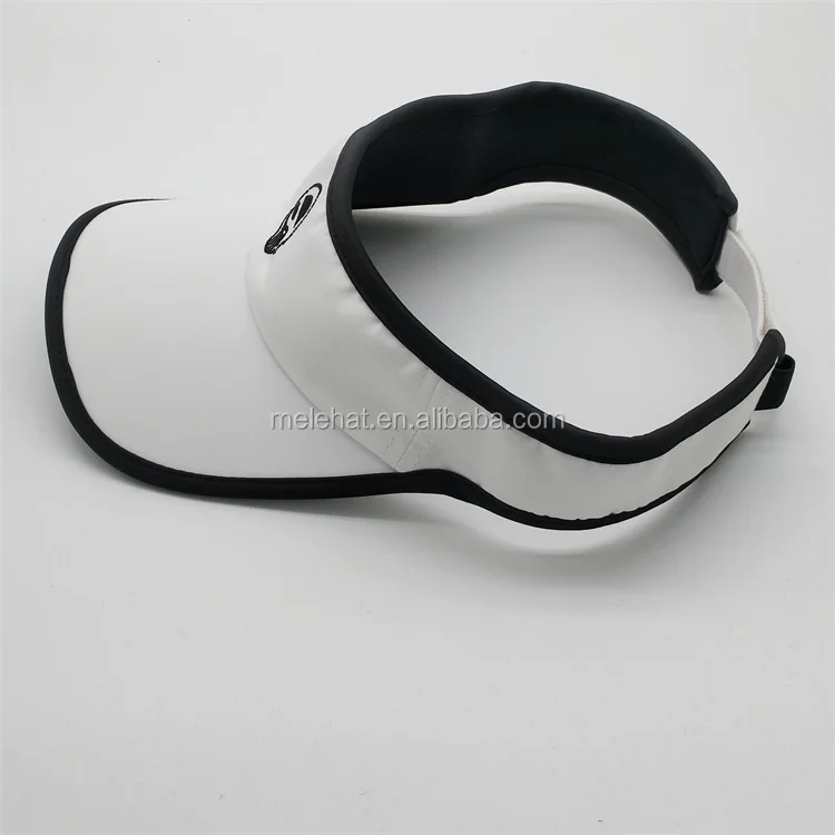 Design Your Own Sun Visor Hat,Custom Quick Dry Visor Cap,White