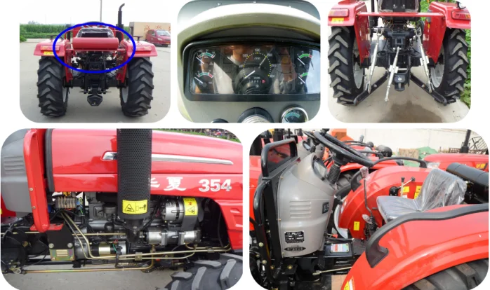 China brand huaxia CE certificate tractor 35 hp 24hp 30hpfarm machinery