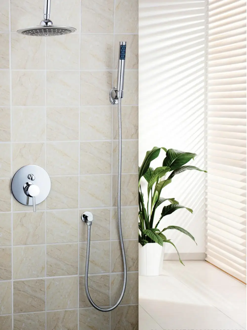 Hook up hose to bathtub