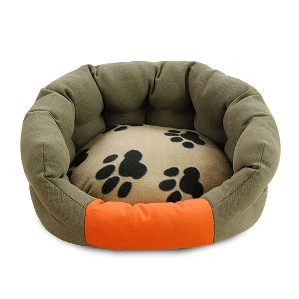 new arrival printing winter pp cotton filled bolster dog bed