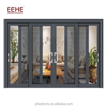 Balcony Aluminium Hanging Sliding Door With Mosquito Net Buy Aluminium Hanging Sliding Door Aluminium Profile Sliding Door Aluminium Mosquito Net