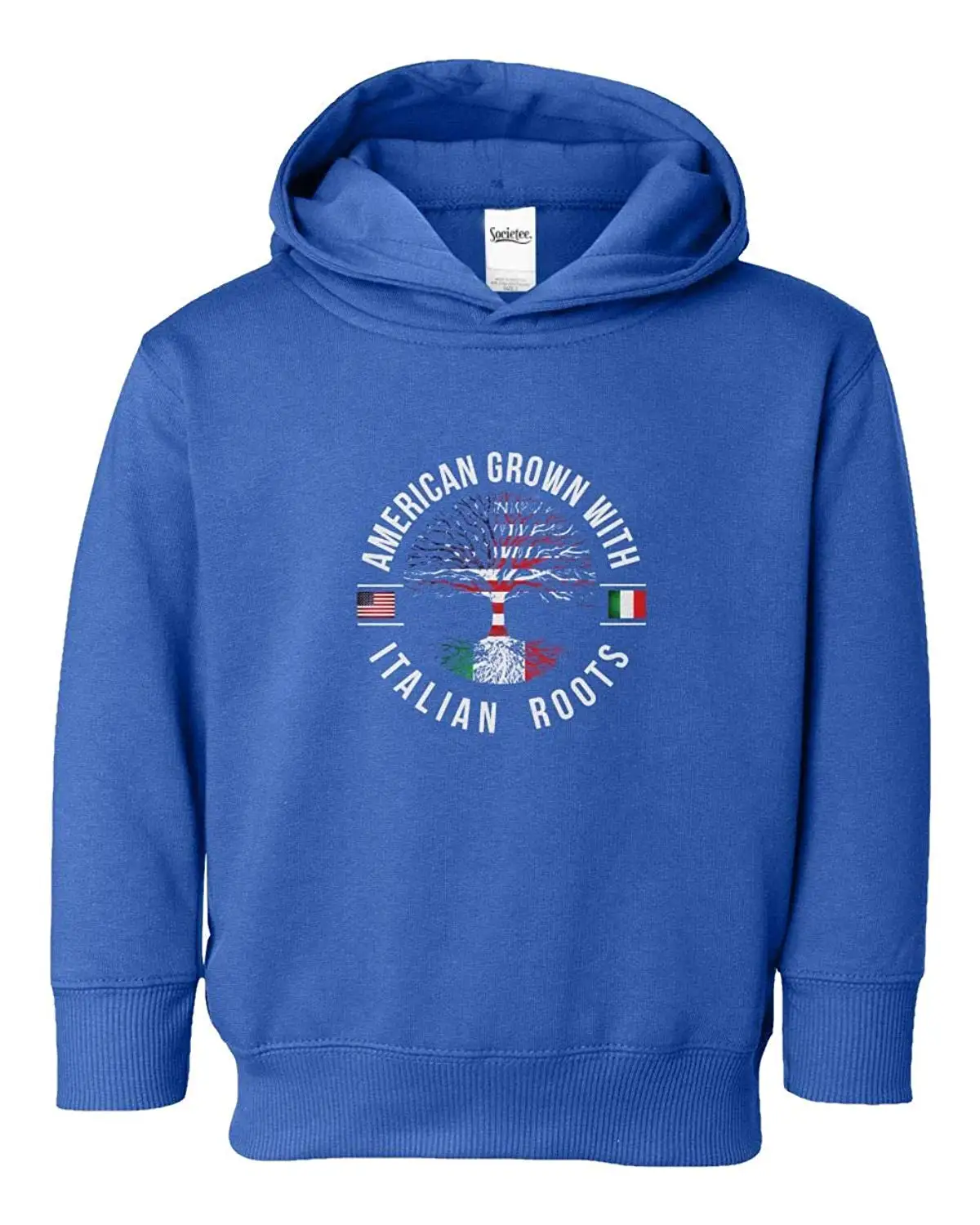 Societee American Grown with Italian Roots Youth & Toddler Hoodie Sweatshirt