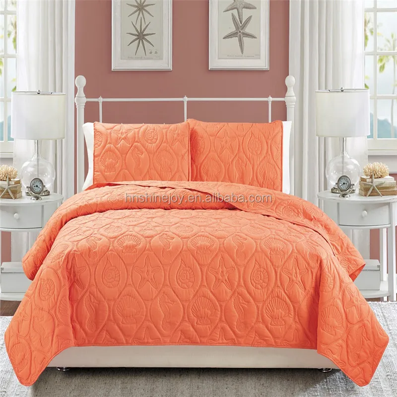 China Orange Bedspread China Orange Bedspread Manufacturers And