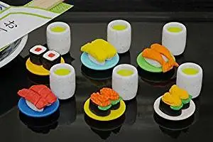 IWAKO Japanese Erasers / Conveyor Belt Sushi 6pcs