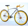 Single speed chrome fixed gear bicycle / fixie bike