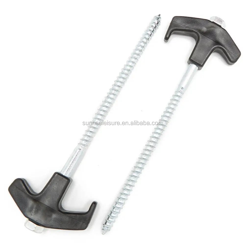 57350 Camping Hard Ground Screw Tent Pegs With 13mm Hex Head Buy