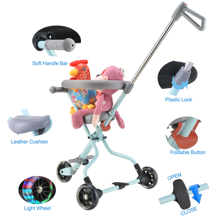 New Selling Baby Stroller Portable,Pu Wheels Trikes Baby Stroller Korea Stroller For Babies