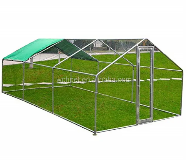 20x10ft Large Metal Chicken Coop Wakl In Chicken Coops And Runs Backyard Hen House Farm Ranch Run Walk In Poultry Cage Buy Folding Chicken Coop