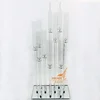 Wholesale 10 arms crystal candle holders cylinder cube for wedding decoration centerpieces