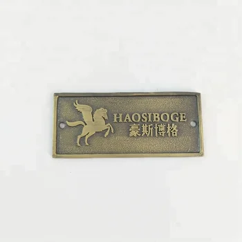 Custom Metal Name Plate Sticker Desk Aluminum Custom Metal Name Plate Sticker Desk