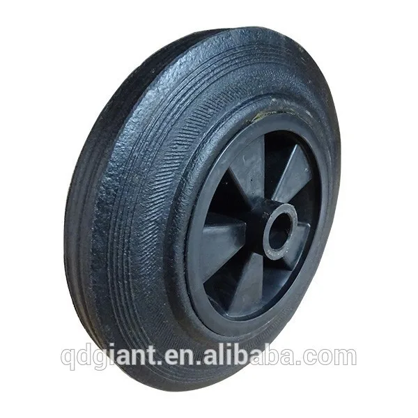 8 inch solid powder rubber wheel for paltform hand truck