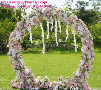 Round Flower Arch Stand Metal Wedding Arch For Weddings Decoration