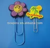 flower and tree design promotional pvc book marks book clips