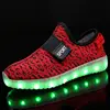 Hot Selling new design cheap children golden led kids light pu shoes sneakers in China