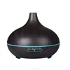 Brownish black woodgrain aroma diffuser 300ml essential oil set aromatherapy humidifier ultrasonic mist maker