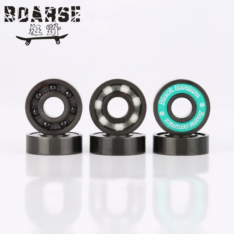 Black Titanium 608/627 Deep Groove Ball Bearing Skateboard Ceramic