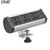 universal power plug table edge clamping mounted table outlet movable table socket mounting desktop socket
