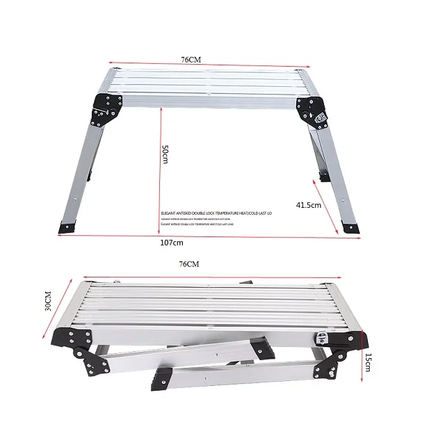 Aluminium Car Wash Folding Platform Ladder Buy Folding Platform