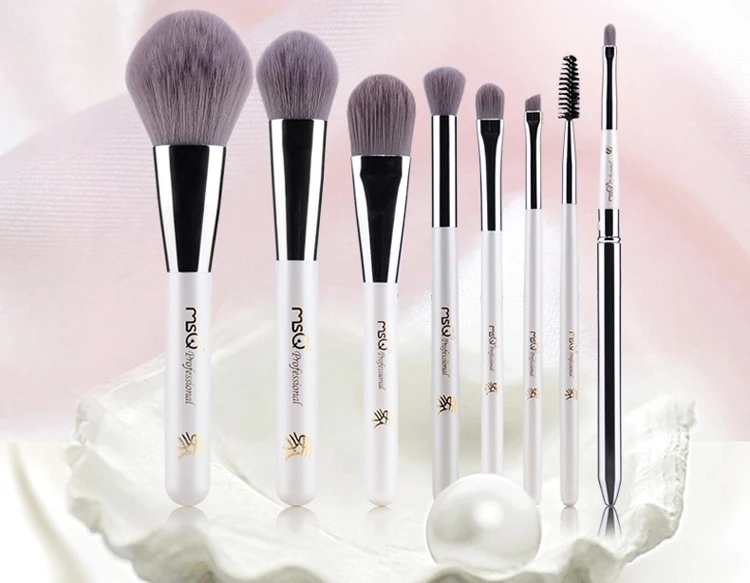 MSQ 8pcs pearl white soft synthetic cosmetic brush set makeup kits 2.jpg